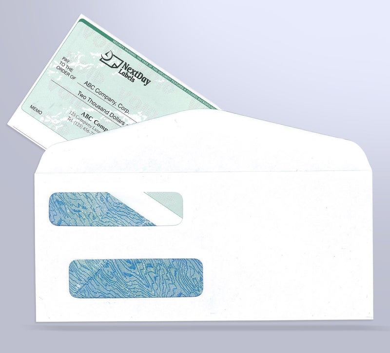 NextDayLabels - ظرف أمان مزدوج النافذة رقم 9 (غراء عادي - 500 في العبوة) - Image 2
